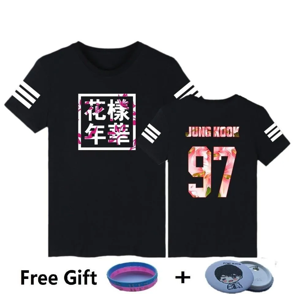 3 Color Bangtan Boys Jung Kook Jhope Jin BTS Tee T-Shirt for Women