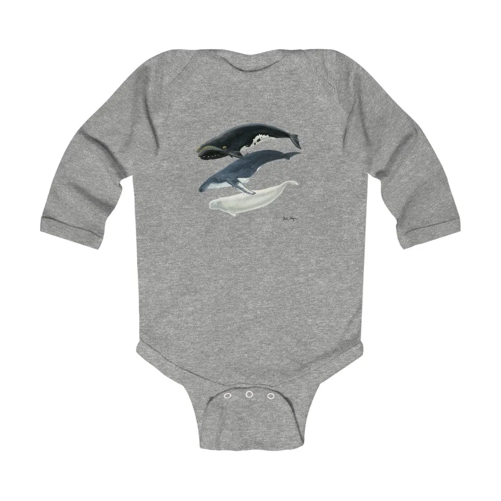 3 Whales Infant Long Sleeve Bodysuit