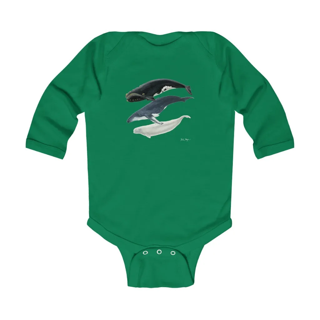 3 Whales Infant Long Sleeve Bodysuit