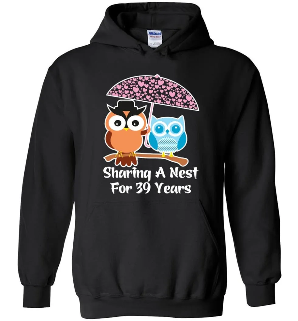 39 Years Wedding Anniversary Gifts Valentine's Day Hoodie