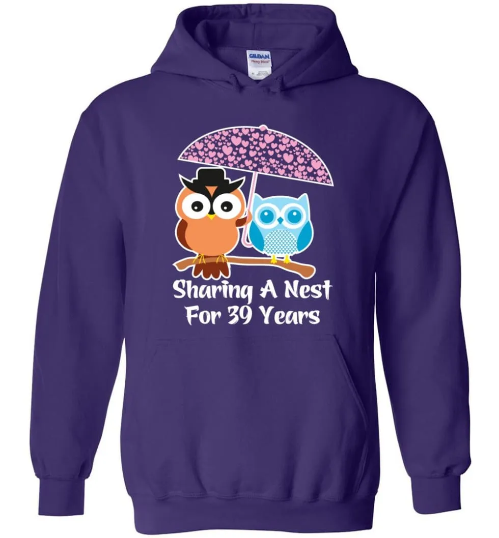 39 Years Wedding Anniversary Gifts Valentine's Day Hoodie