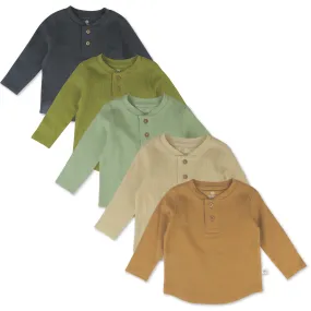 5-Pack Waffle Henley