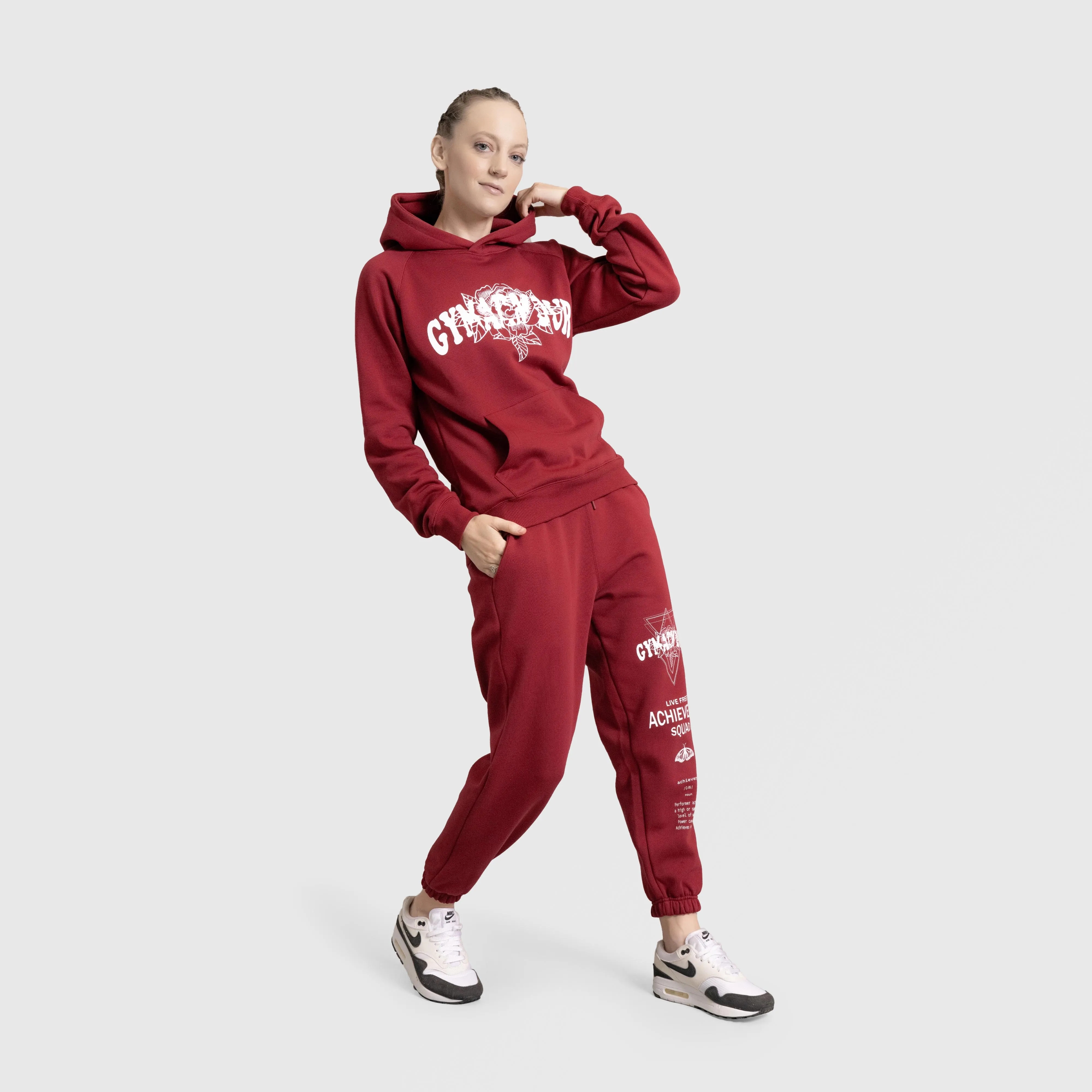 Achievers Joggers (Burgundy)