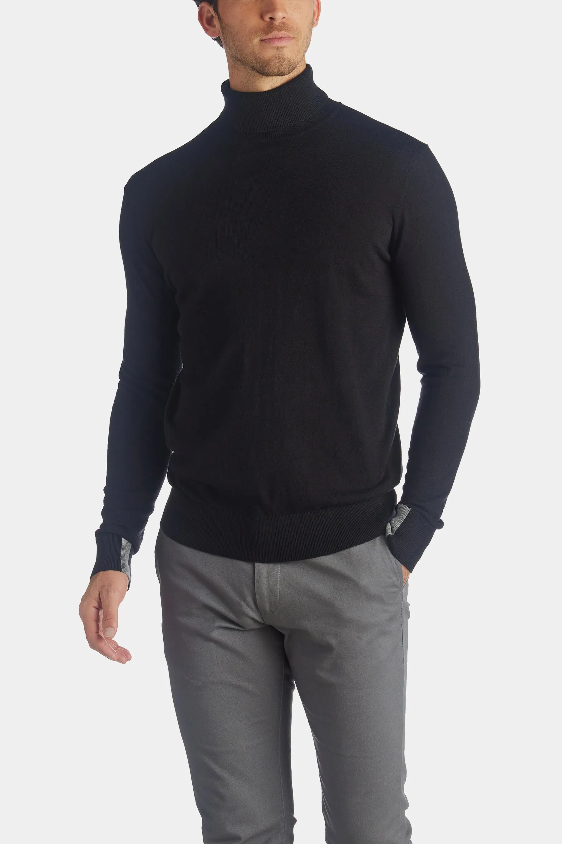 Adam Supima Rollneck Knit T-Shirt