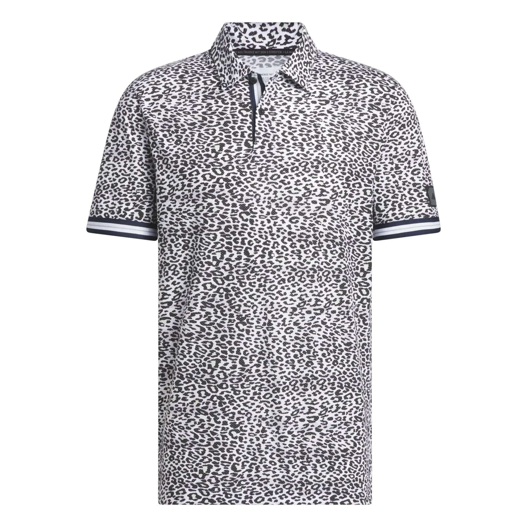 Adicross Micro Print Polo Black - SS24