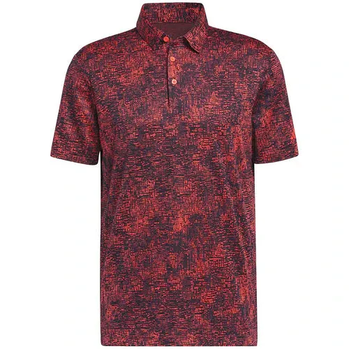 Adidas Aerial Jacquard Polo Shirt / Bright Red / Small