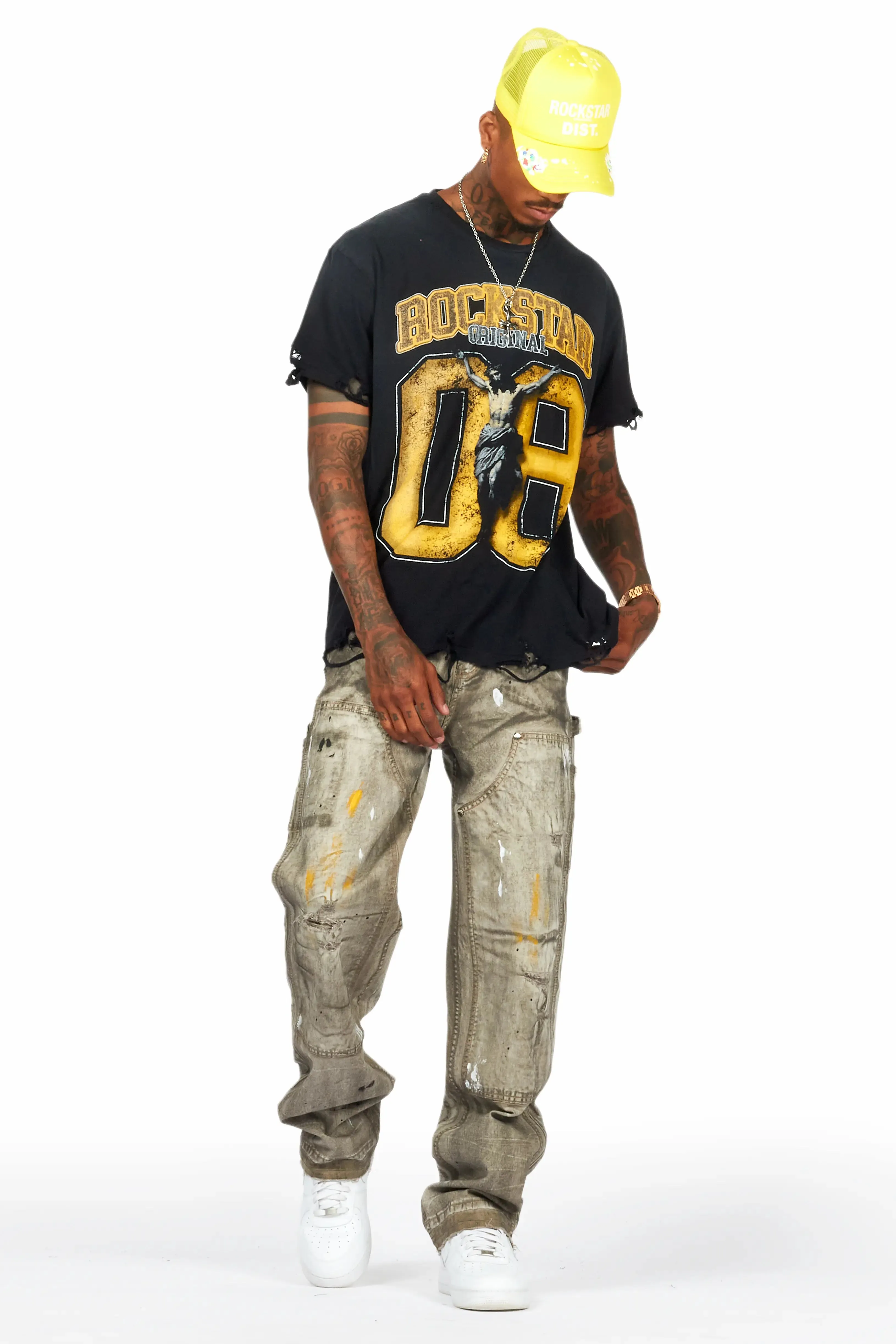 Akim Dirty Wash Baggy Fit Jean