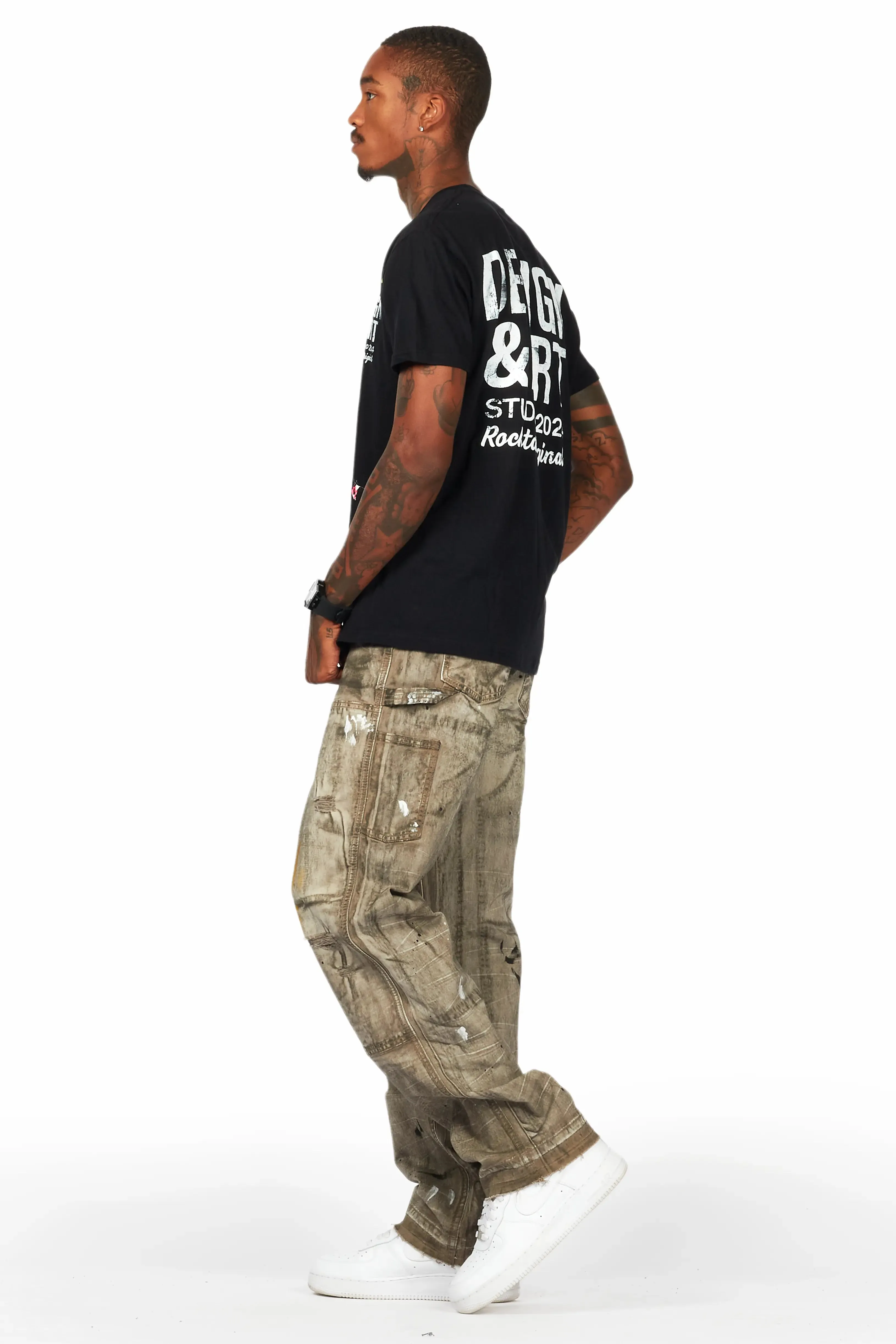 Akim Dirty Wash Baggy Fit Jean