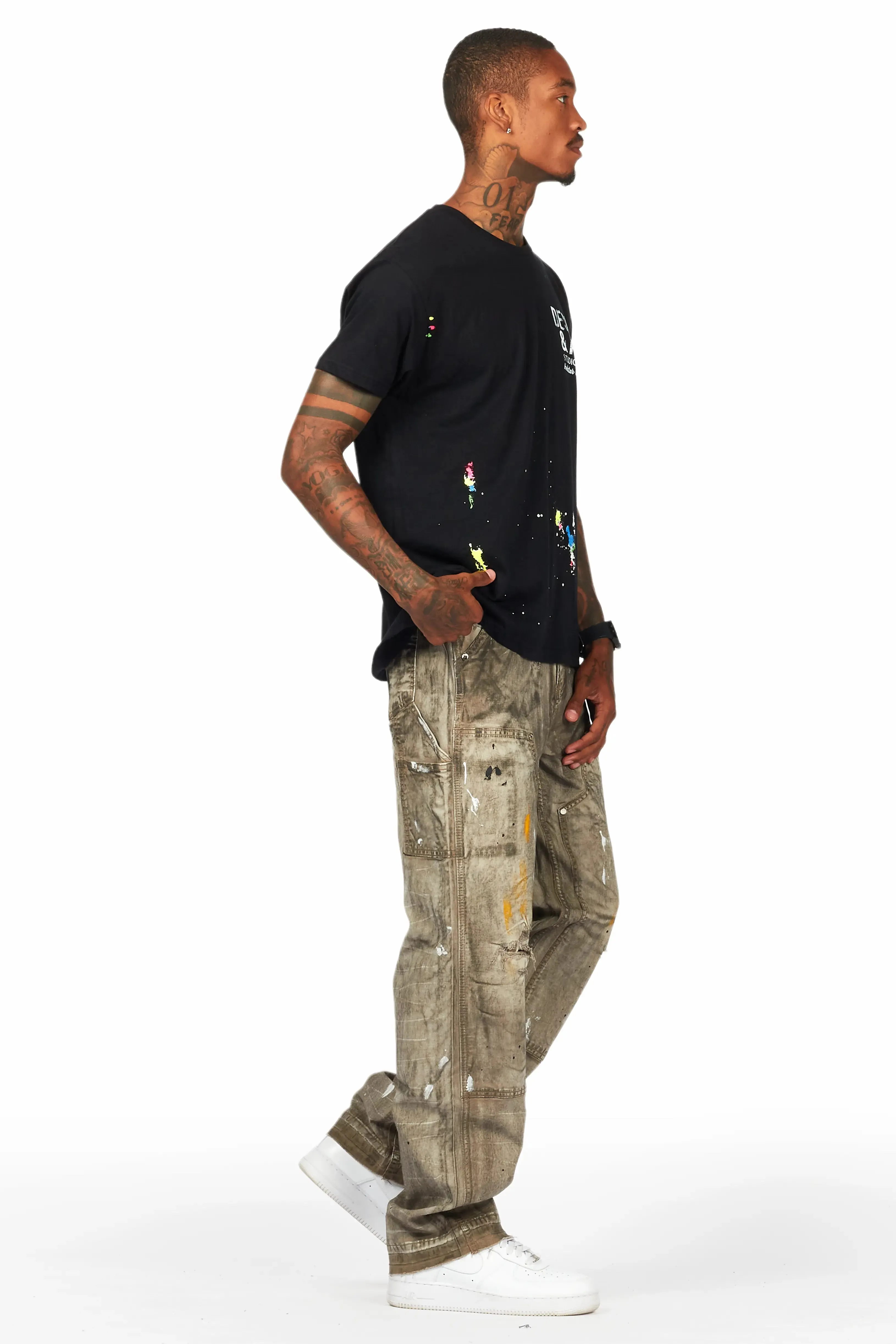 Akim Dirty Wash Baggy Fit Jean