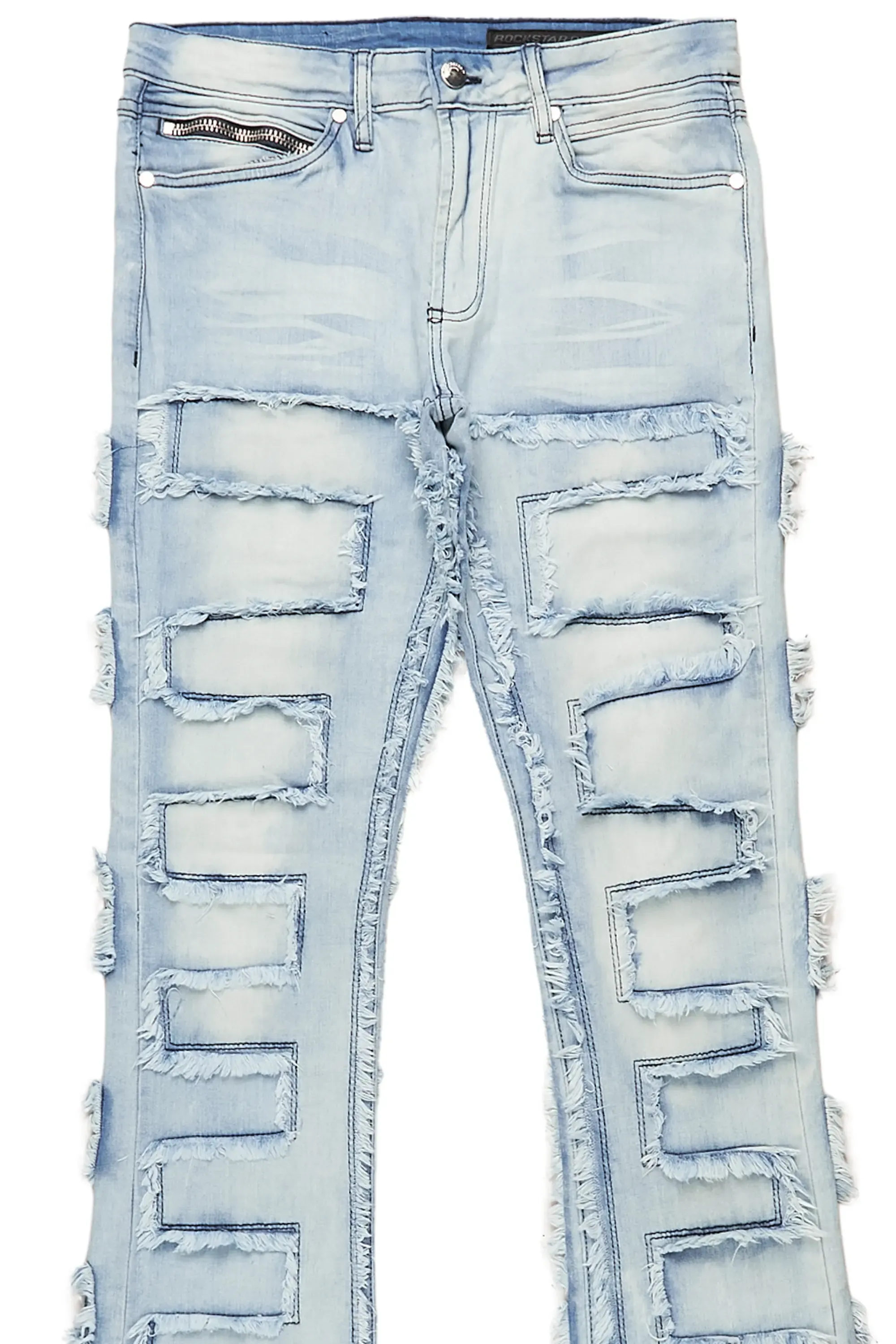 Arne Blue Stacked Flare Jean