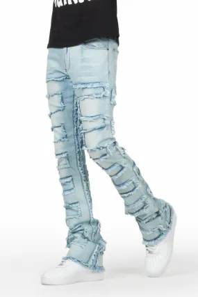 Arne Blue Stacked Flare Jean