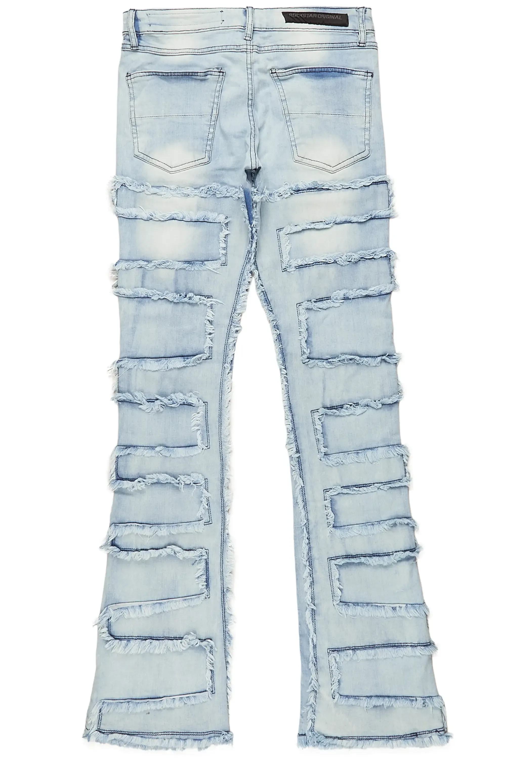 Arne Blue Stacked Flare Jean