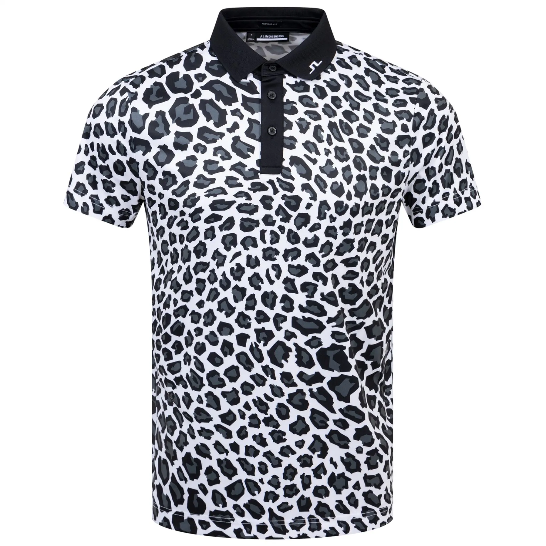 Arthur Regular Print Polo BW Leopard - W23