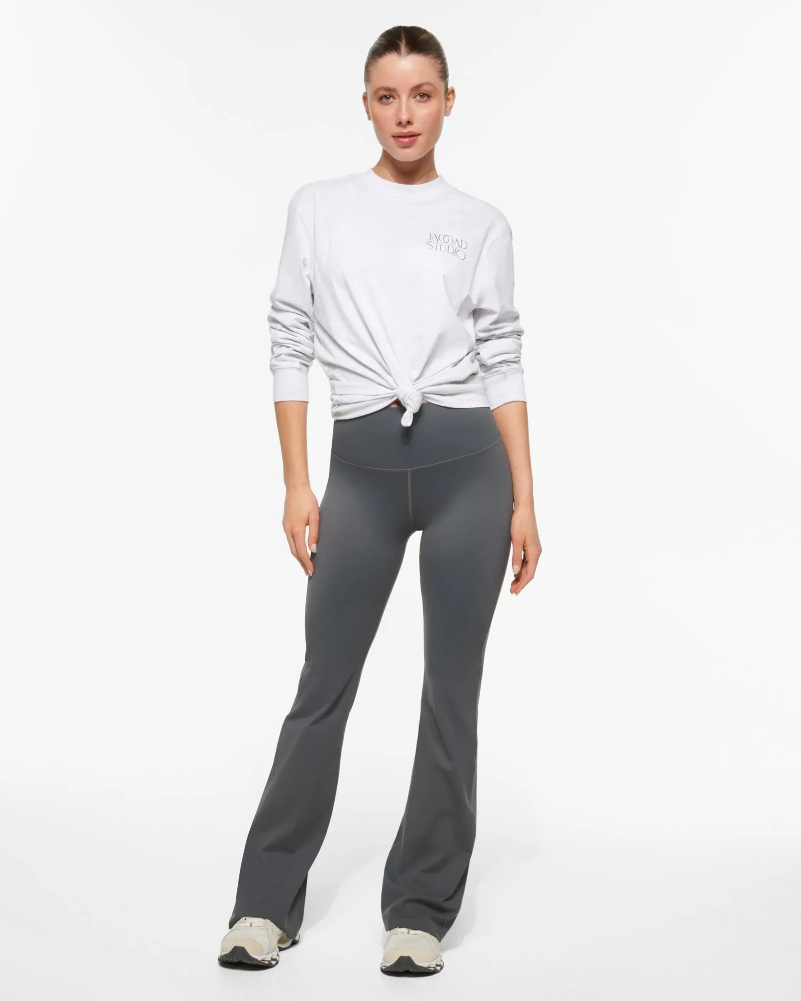 ASTOR ACTIVE FLARE PANT STEEL