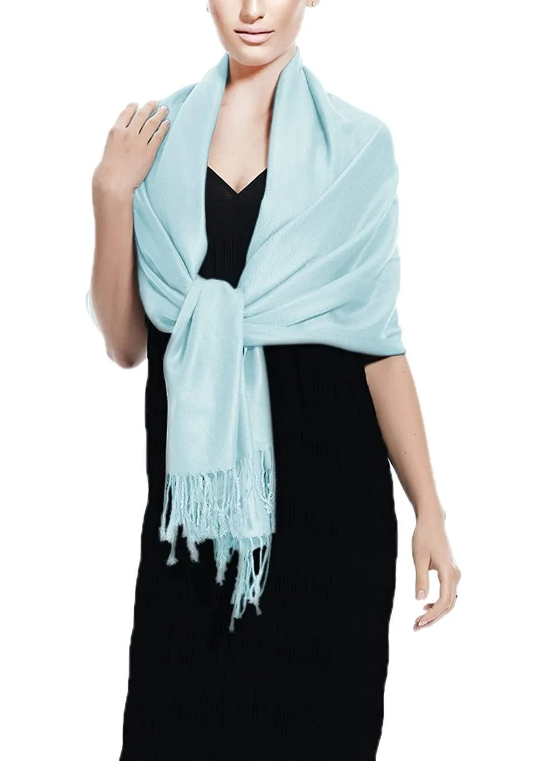 Baby Blue Baby Blue Pashmina Shawl Wrap Scarf