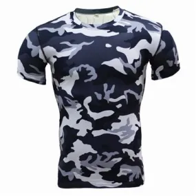 Base Layer Camouflage Crossfit Fitness Quick Dry Tight T-Shirts Tops & Tees