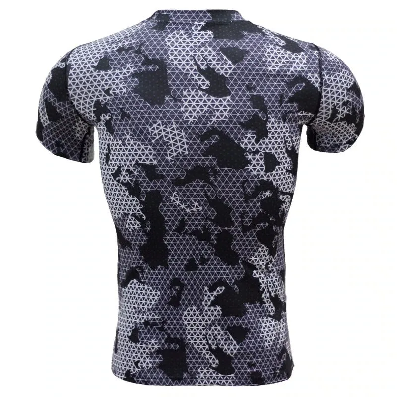 Base Layer Camouflage Crossfit Fitness Quick Dry Tight T-Shirts Tops & Tees