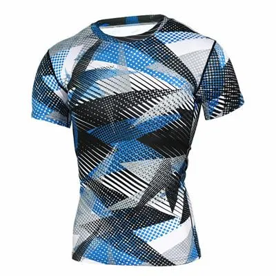 Base Layer Camouflage Crossfit Fitness Quick Dry Tight T-Shirts Tops & Tees