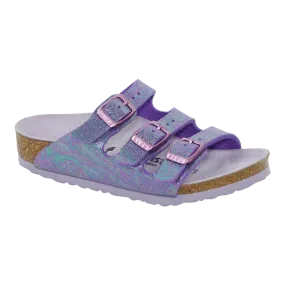 Birkenstock Kids' Florida Birko-Flor Sandals Reflection Lilac 28 N