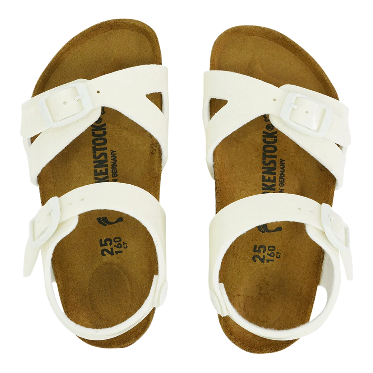 Birkenstock Kids Rio Birko-Flor Sandals Magic Galaxy White 25 N