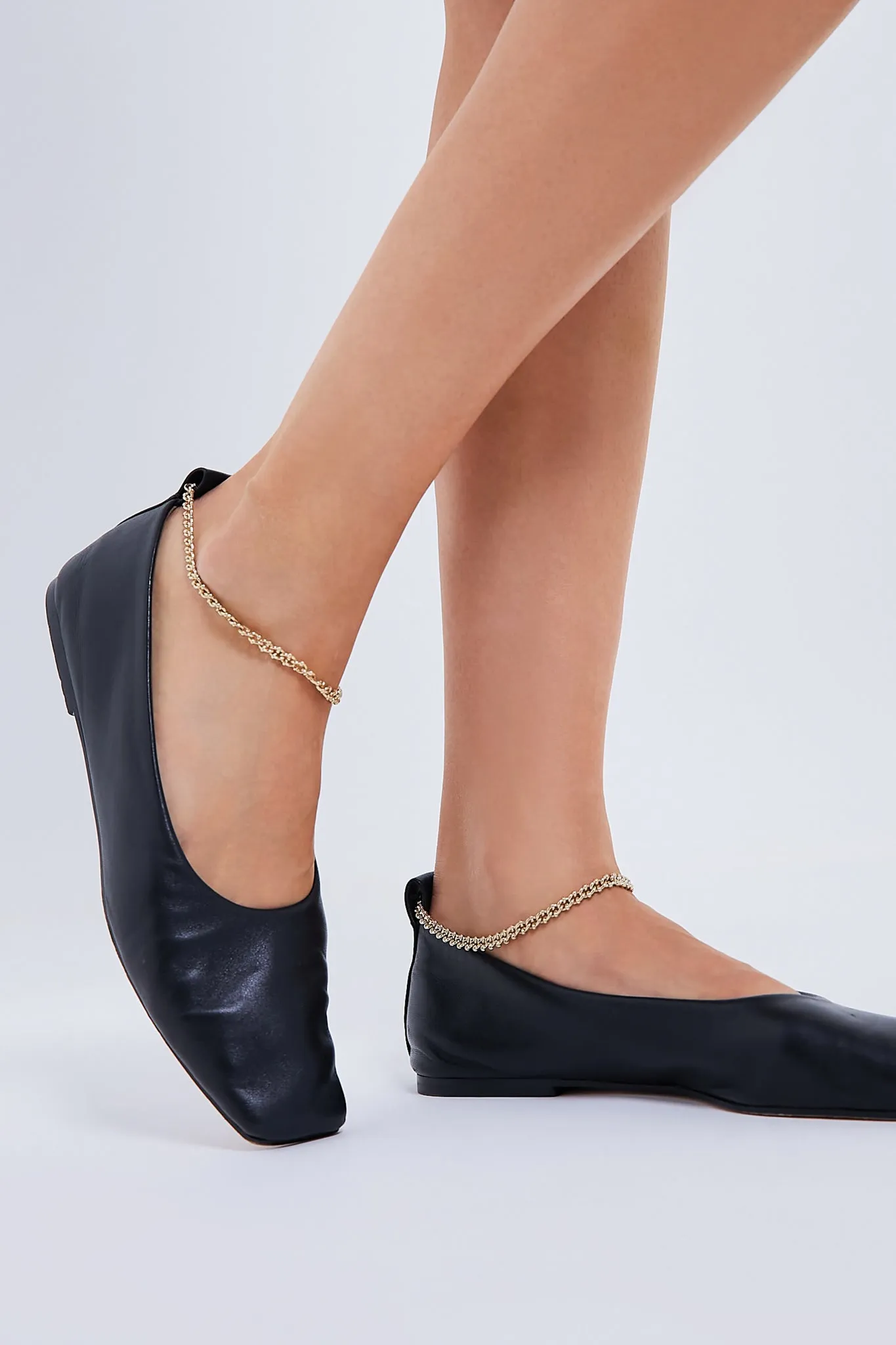 Black Augusta Ballet Flats