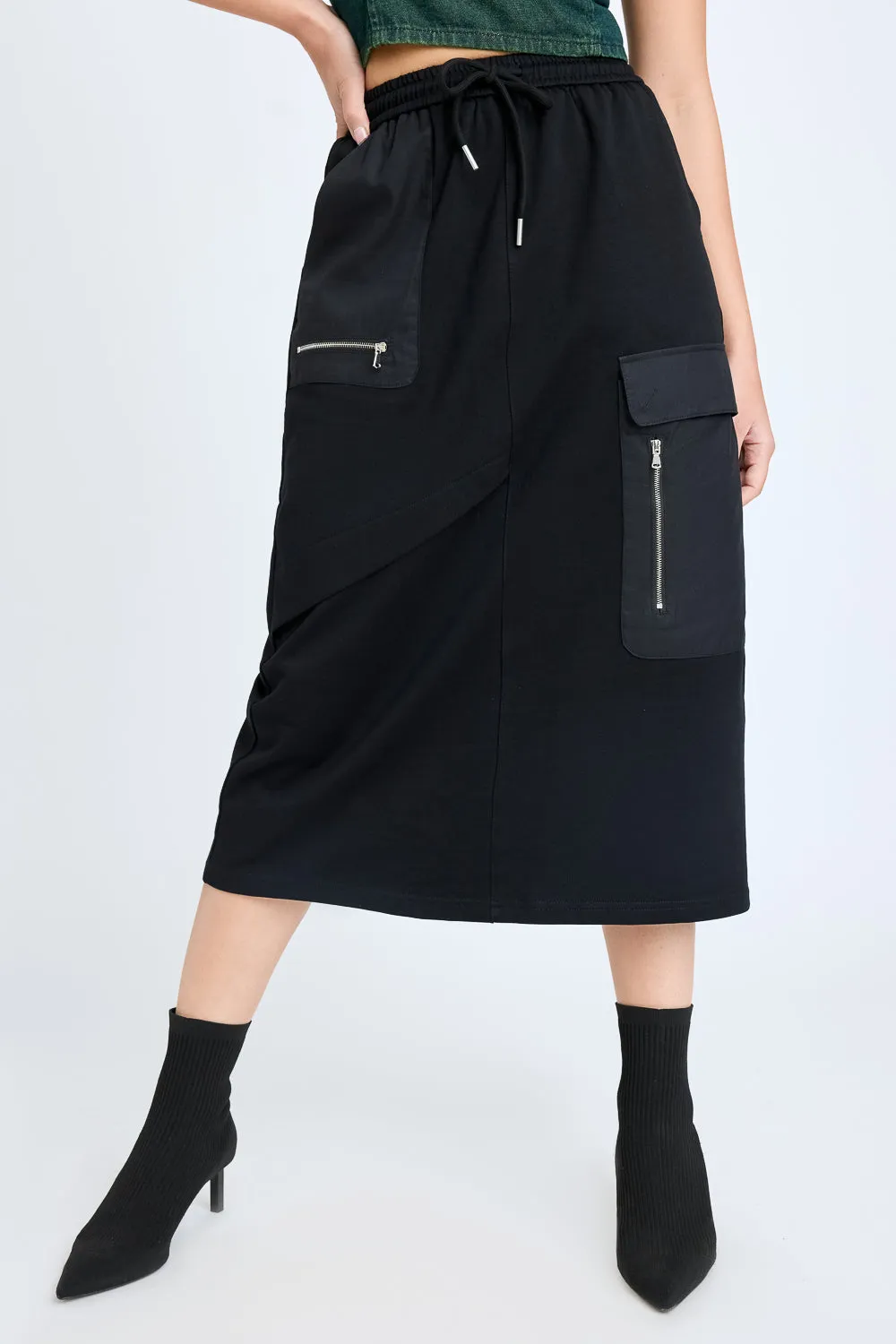 Black Utility Skirt