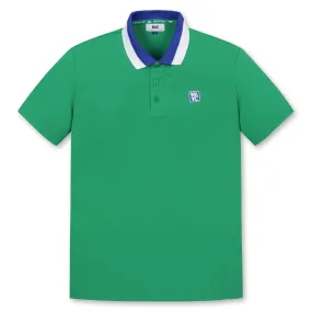 Block Collar SS Polo Green - W23