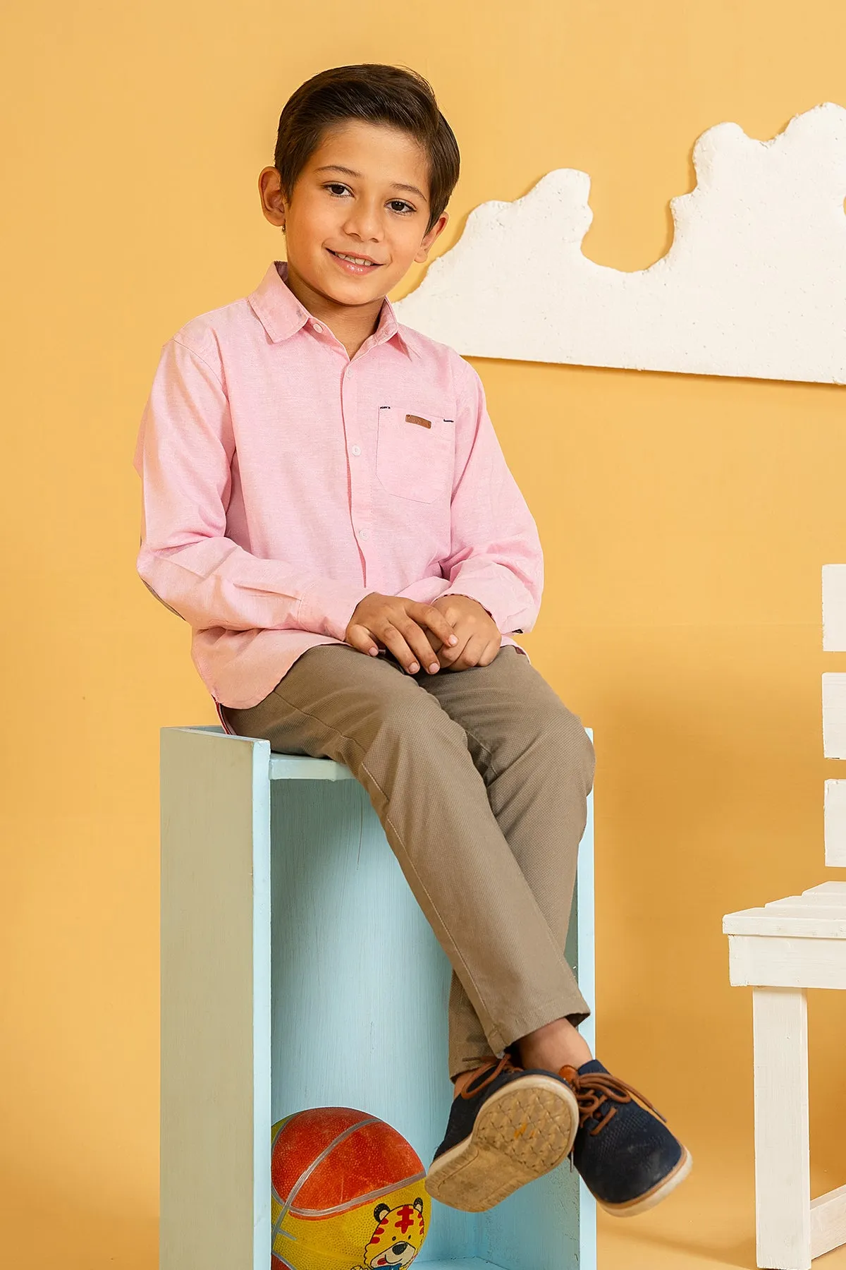 Boys SAMIR Twill Straight Pant