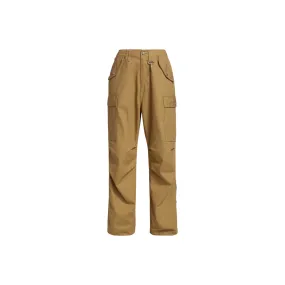 Brushed Cotton Canvas Cargo Pants (Wheat)