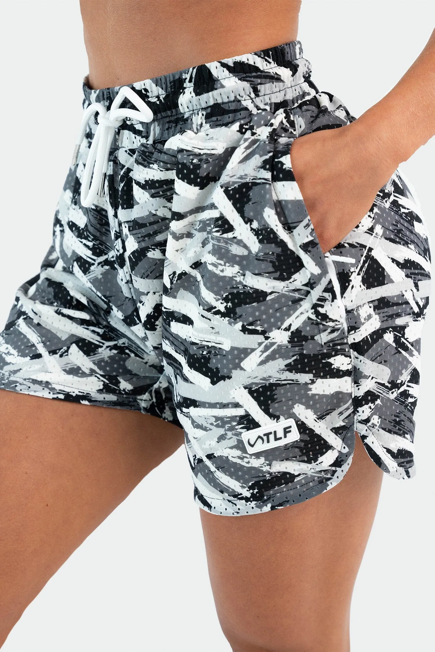 Brushstroke Mesh 5 Inch Shorts