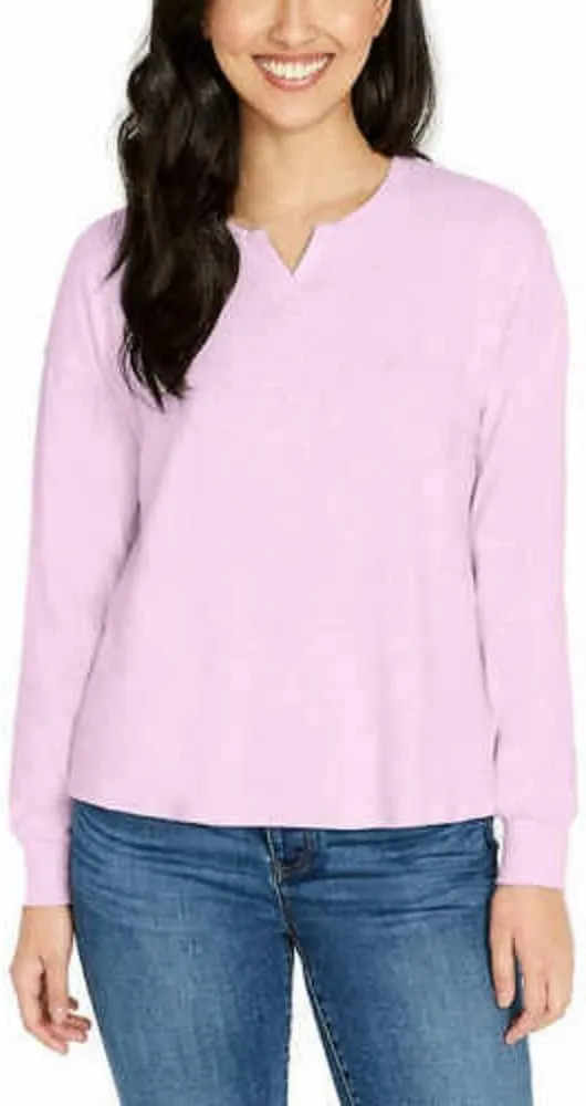 Buffalo David Bitton Women's Knit Long Sleeve Crew Neck Top