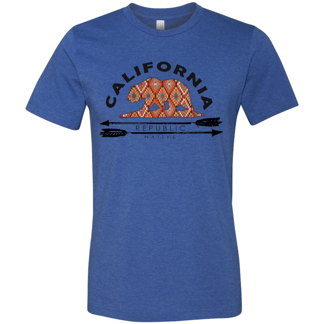 California Republic Native Asst Colors Mens Lightweight Fitted T-Shirt/tee