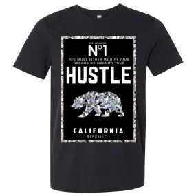 California Republic No. 1 Diamond Hustle Asst Colors Mens Fitted Tee