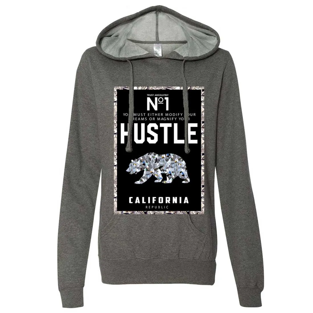 California Republic No. 1 Diamond Hustle Ladies Lt./Wt. Hoodie