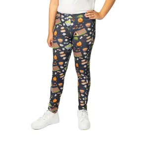 Camping Kids Leggings with Pockets