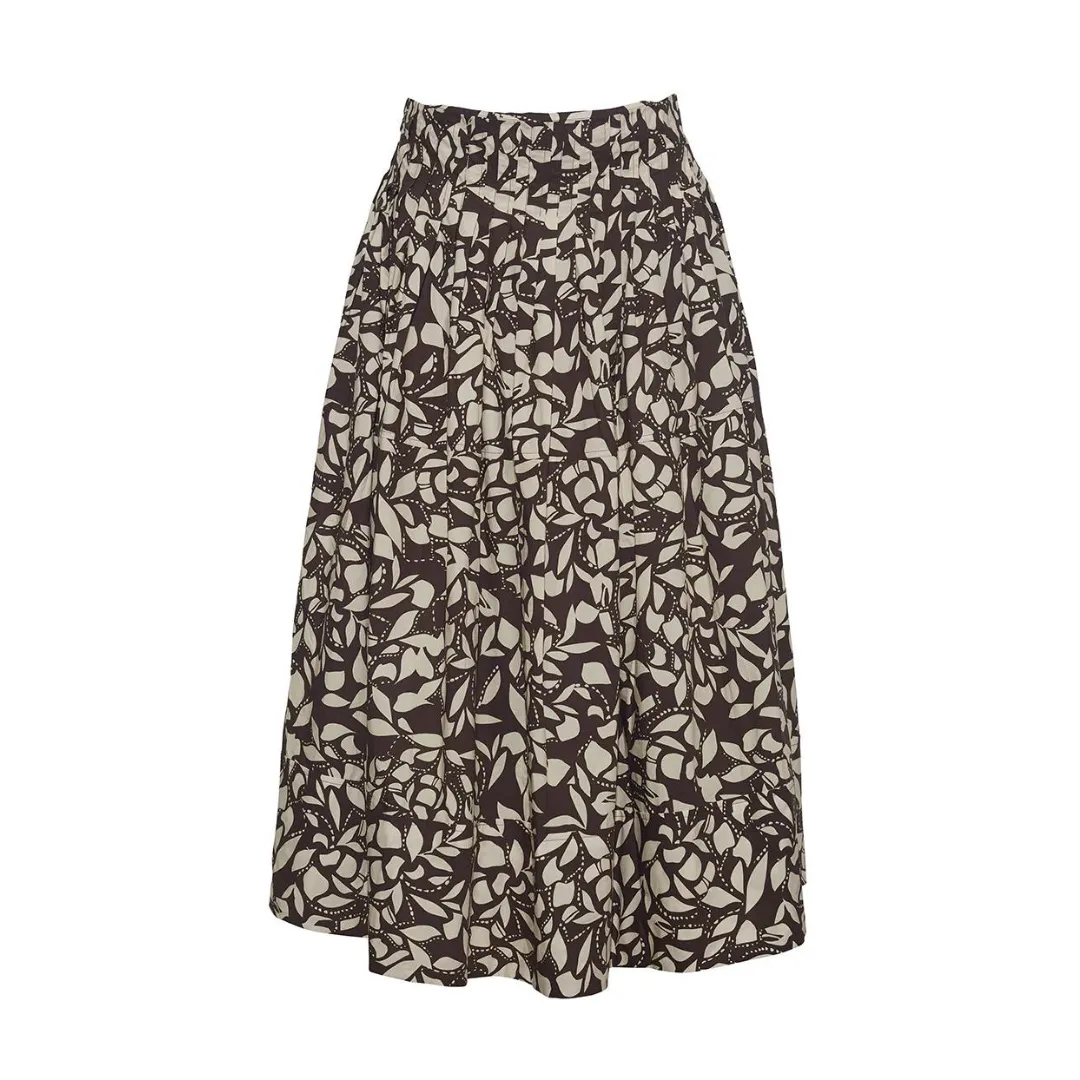 CARA CARA Pinecrest Midi Skirt, Mosaic Flora Soil