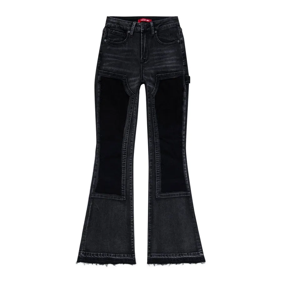 Carpenter Fashion Denim Pants - Shooting Star Black