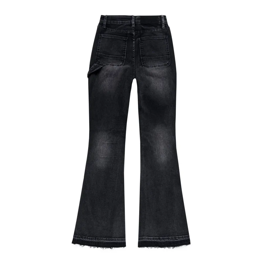 Carpenter Fashion Denim Pants - Shooting Star Black