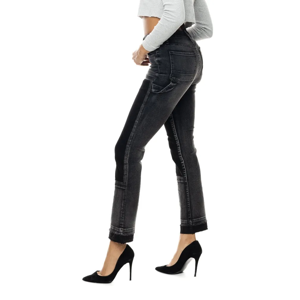 Carpenter Fashion Denim Pants - Shooting Star Black