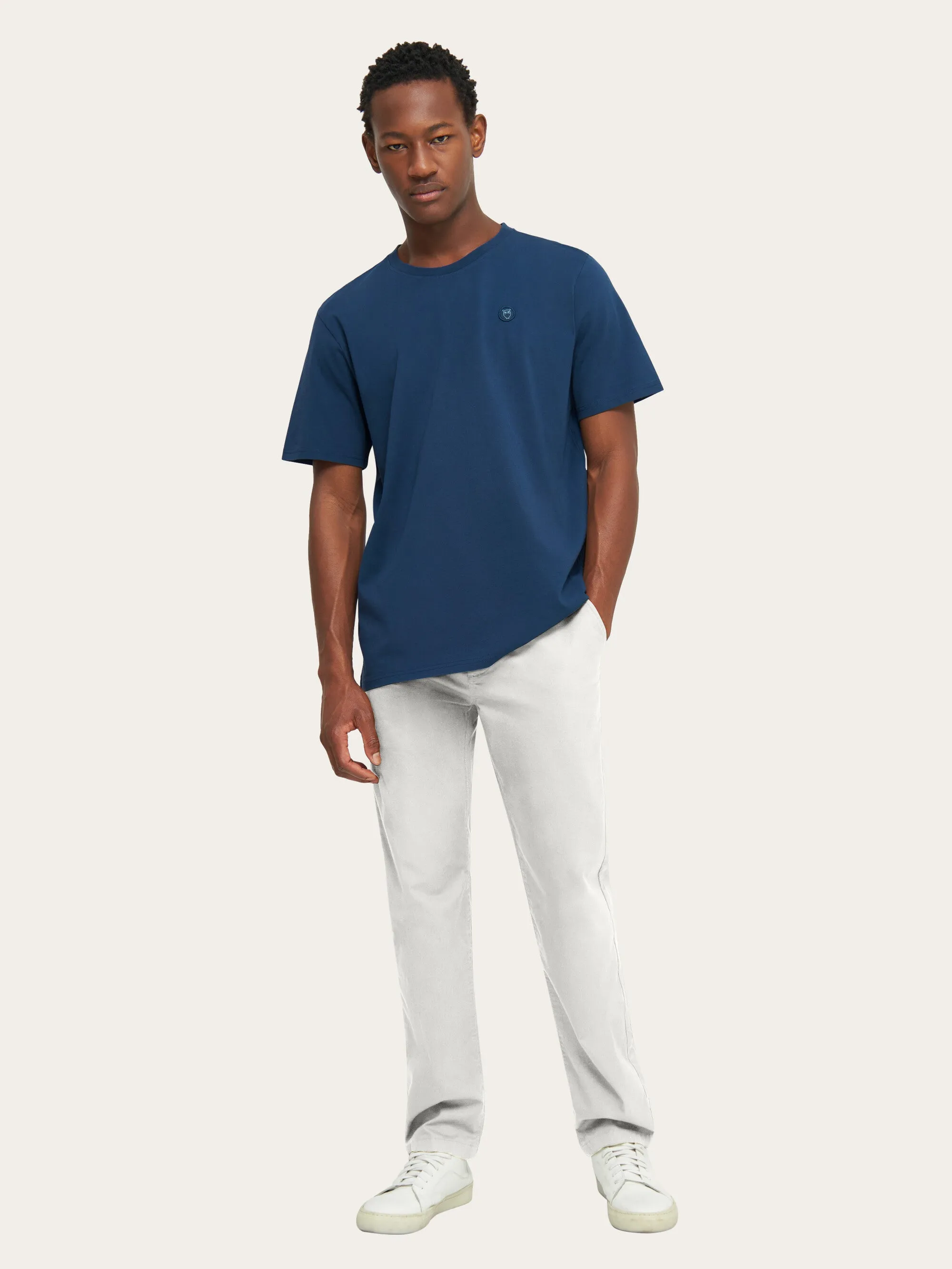 CHUCK regular chino poplin pant - Snow White