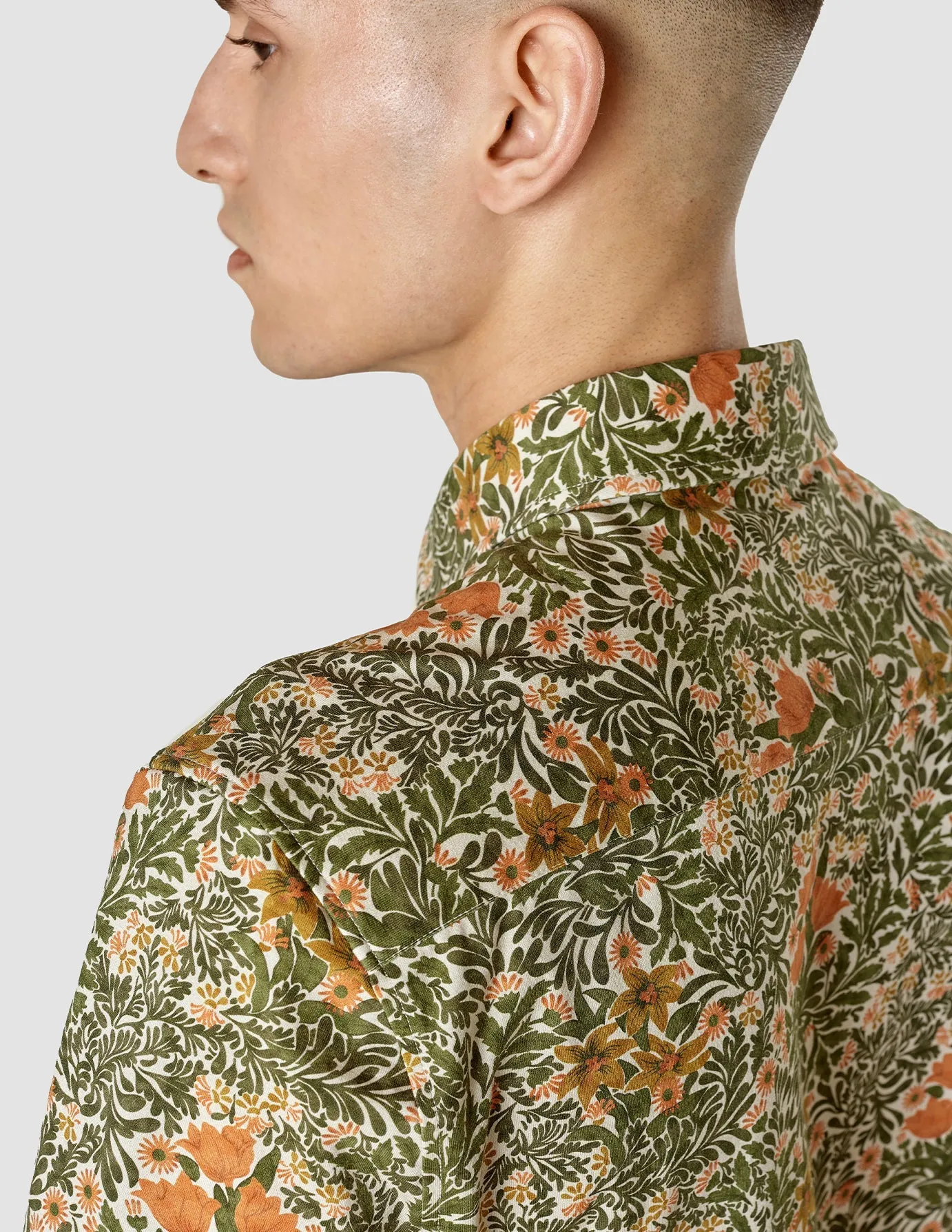 Classic Short Sleeve Shirt Flower Oasis