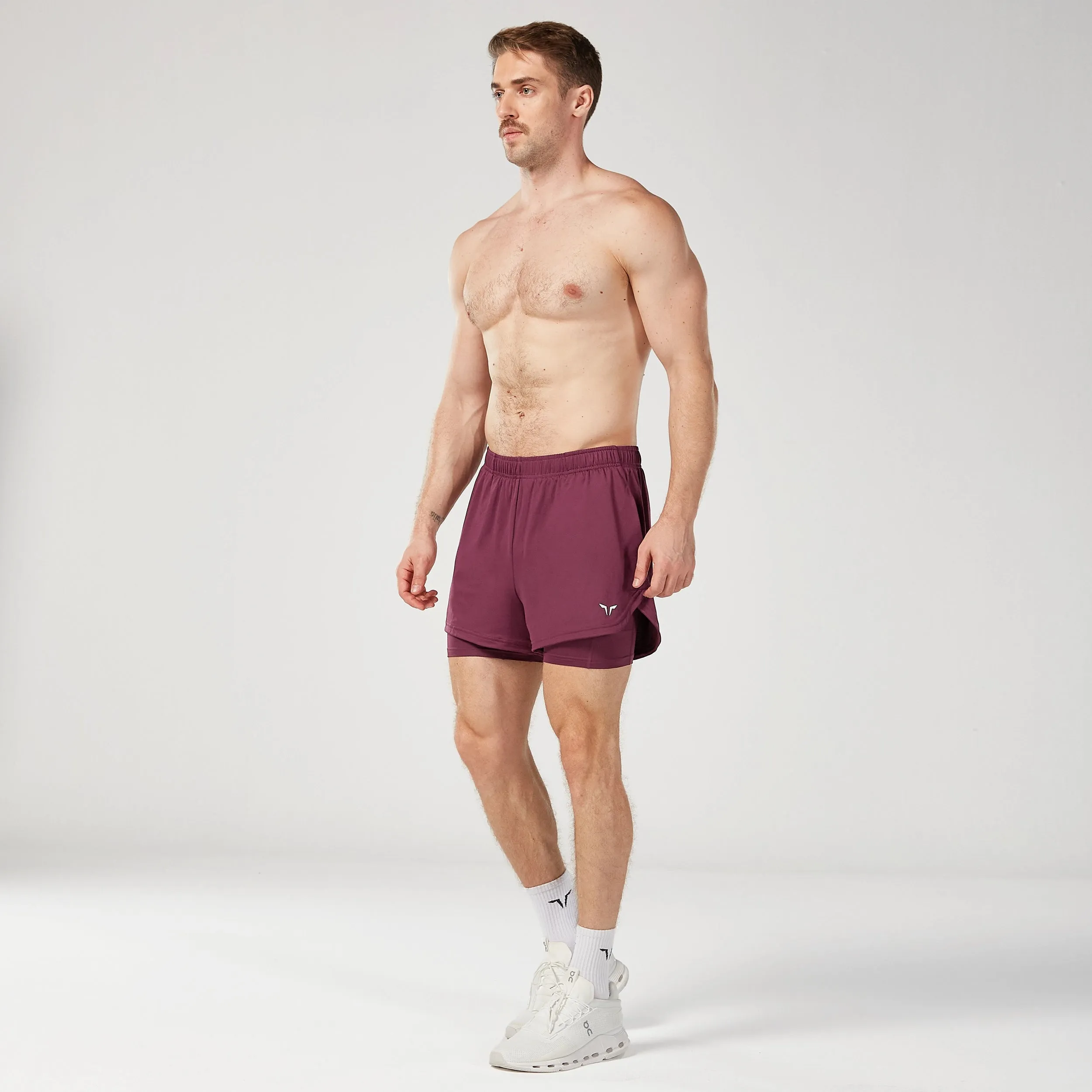 Core Mesh 2-in-1 5" Shorts 2.0 - Burgundy