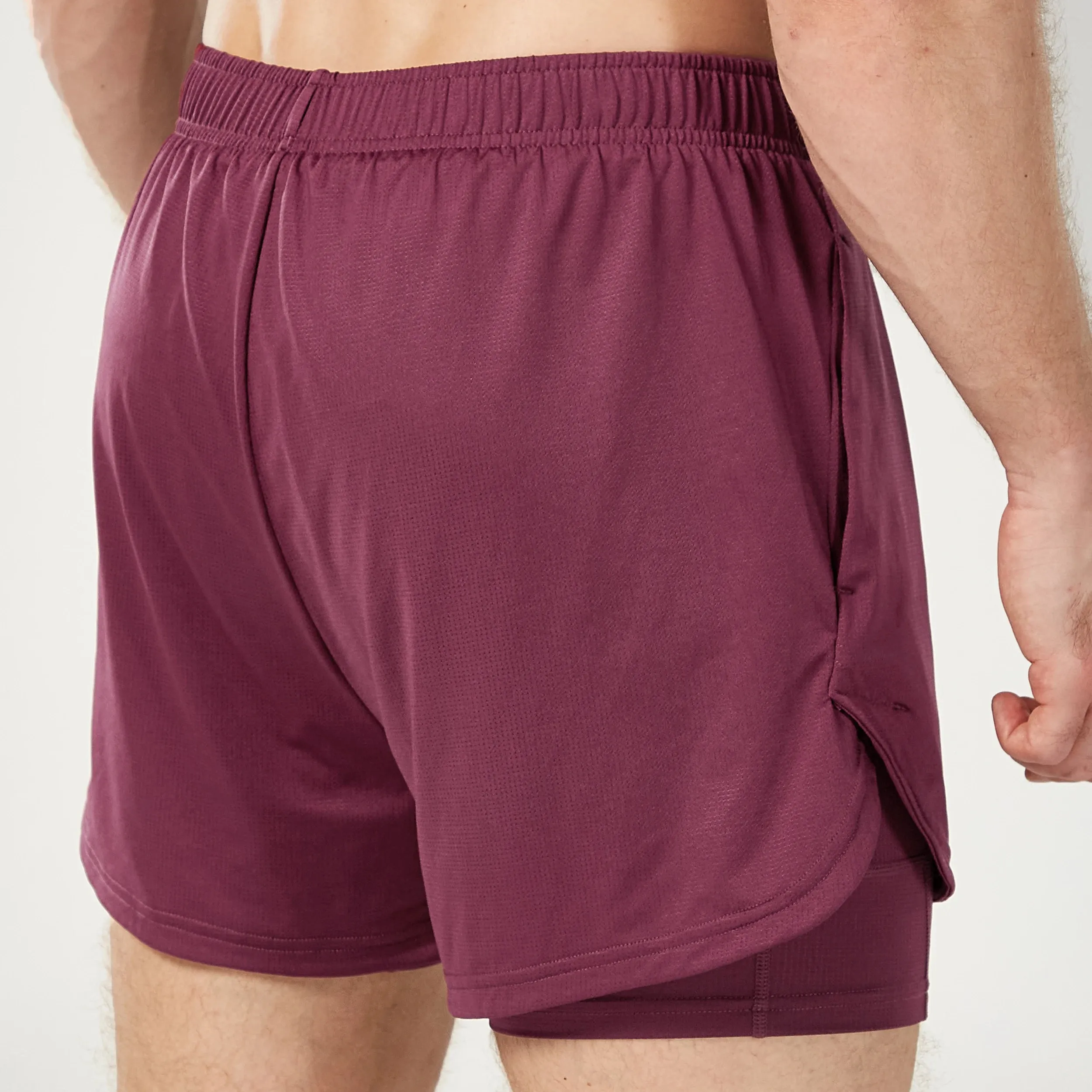 Core Mesh 2-in-1 5" Shorts 2.0 - Burgundy