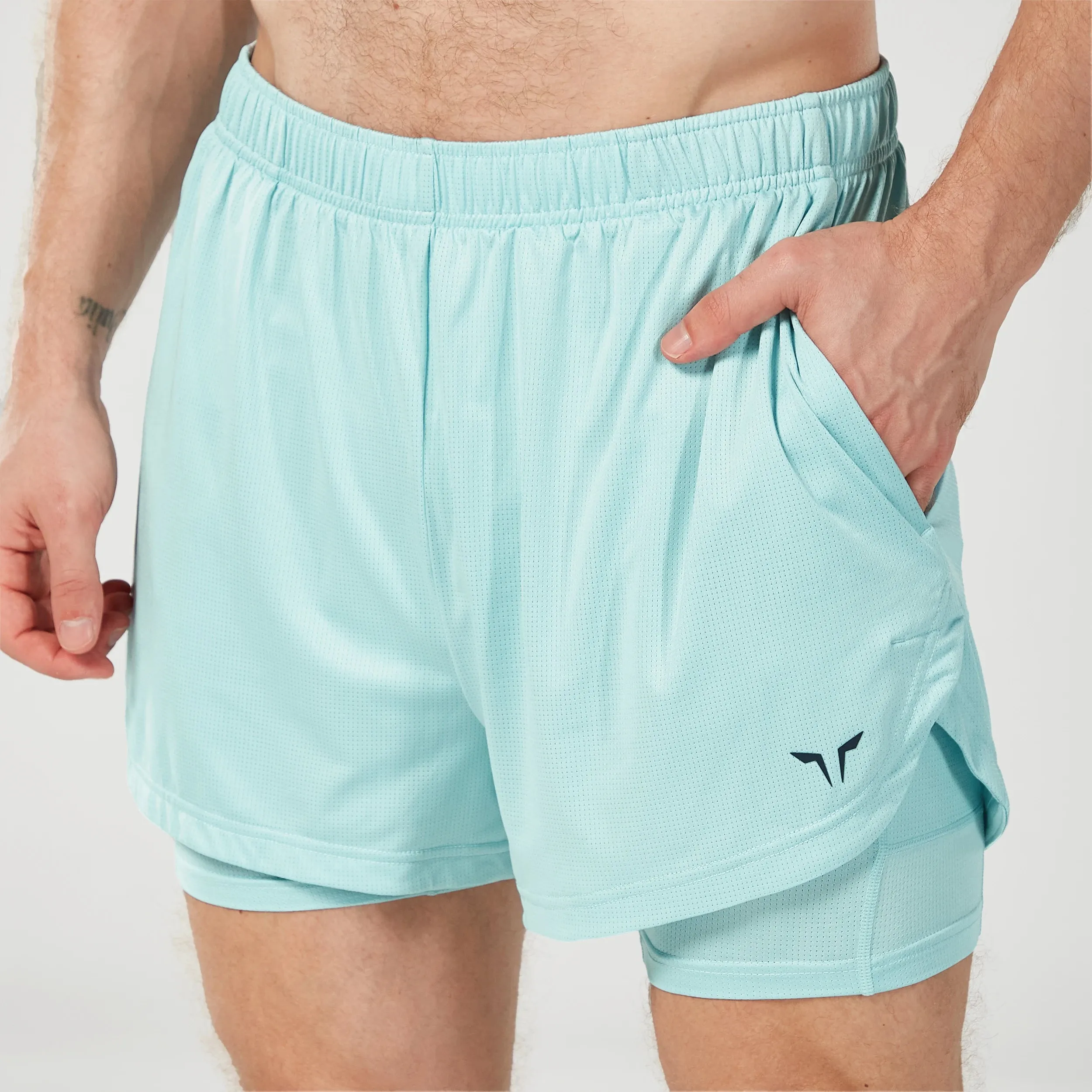 Core Mesh 2-in-1 5" Shorts 2.0 - Canal Blue