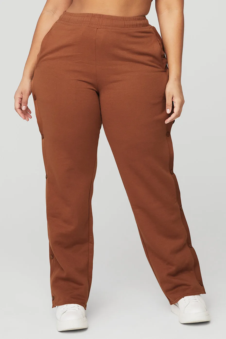 Courtside Tearaway Snap Pant - Rust