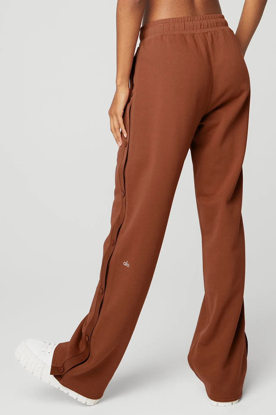 Courtside Tearaway Snap Pant - Rust