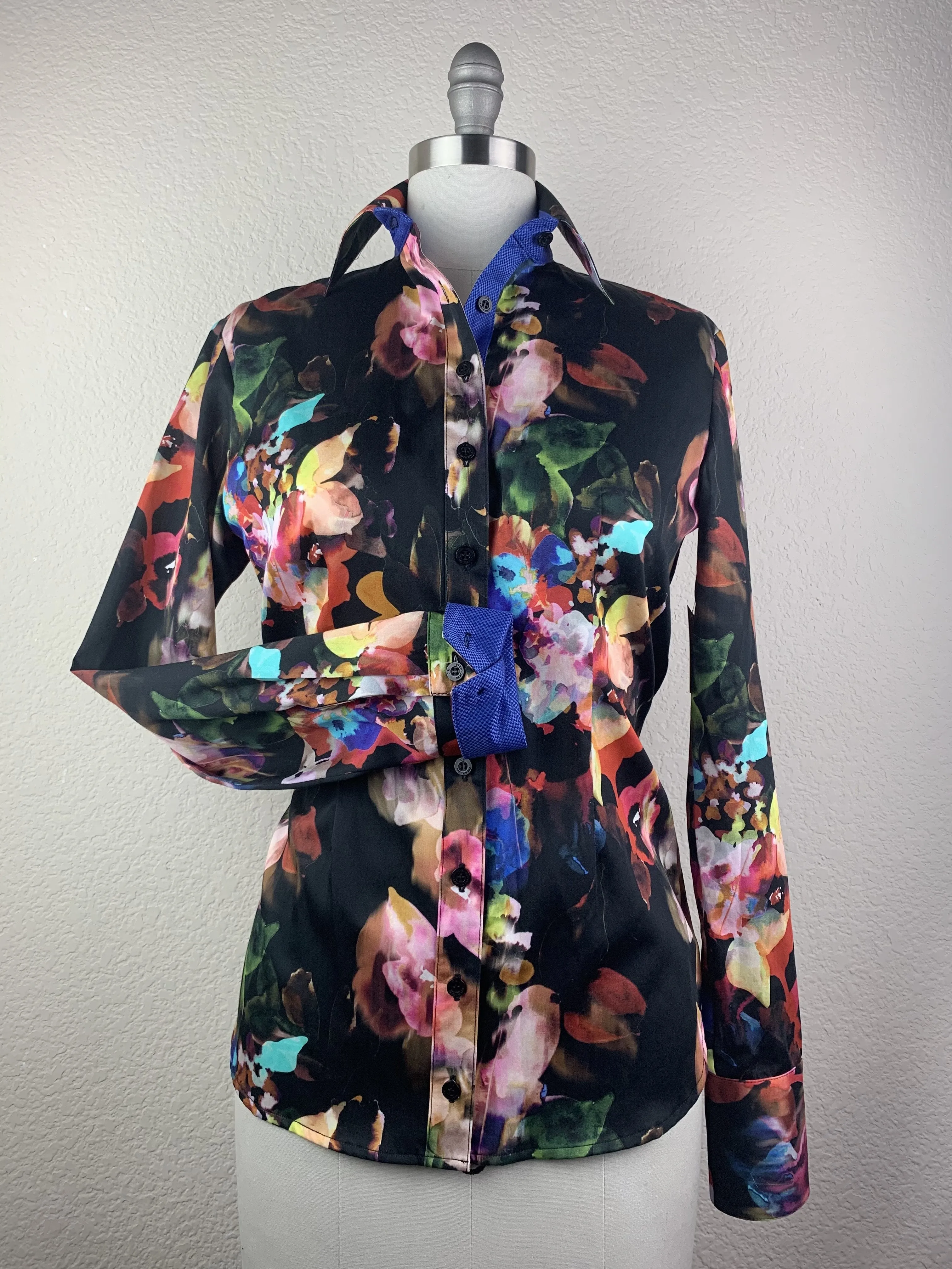 CR Tradition Watercolor Floral Western Shirt