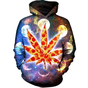 Dank Master Galactic Weed Pizza Hoodie