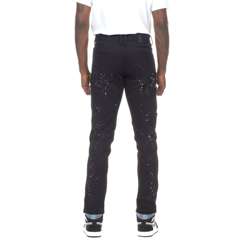 Demon Graphic Jeans - Jet Black