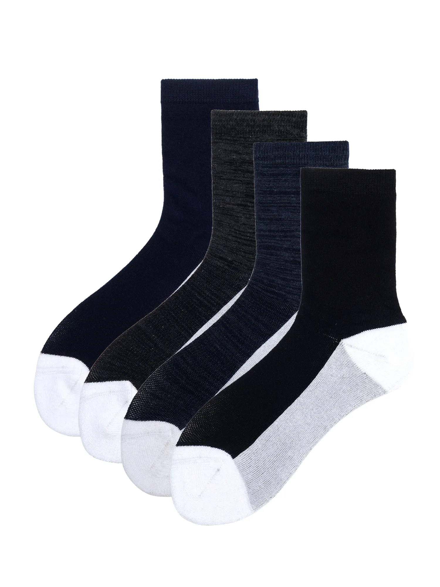 Diabetic Care | Classic Box Of 4 Pairs | Mid Calf Crew Socks